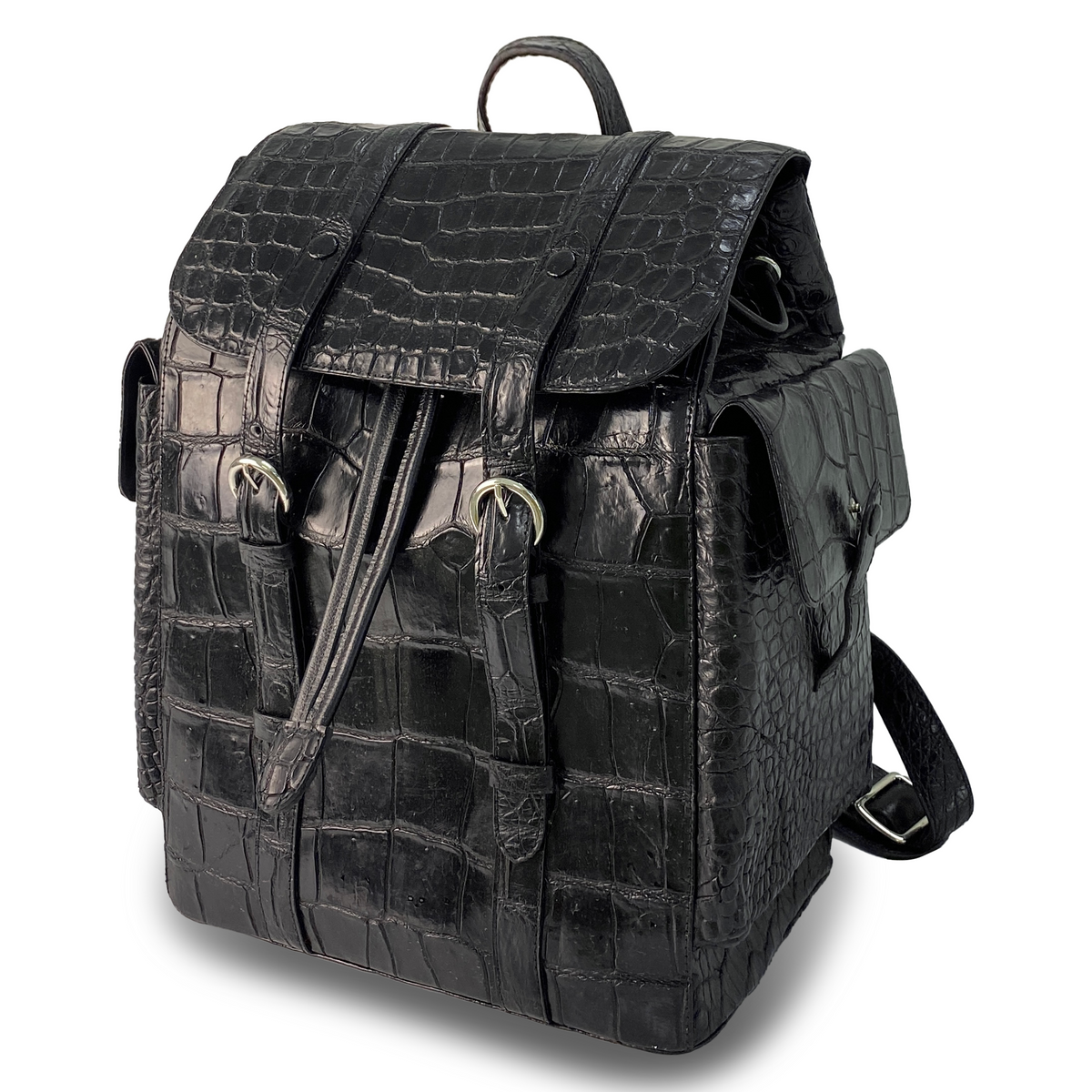 Alligator Leather Backpack for Men, Business Backpacks Large Capacity