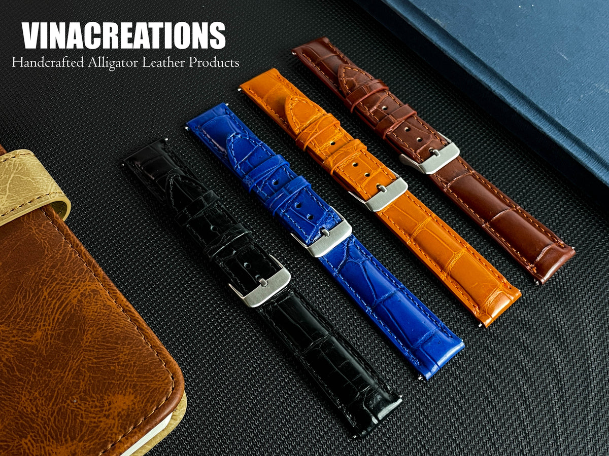 Unique Pattern Leather Watch Strap For Men