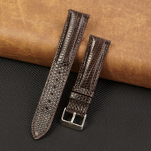 Dark Brown Lizard Leather Watch Strap DH-161