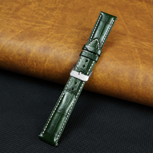 Hand Stitching Green Alligator Watch Strap DH-158