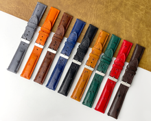 Brown Genuine Ostrich Leather Watch Strap Quick Release