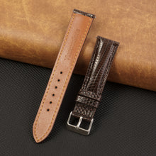 Dark Brown Lizard Leather Watch Strap DH-161
