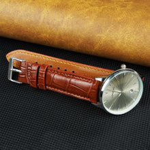 Light Brown Alligator Leather Watch Strap