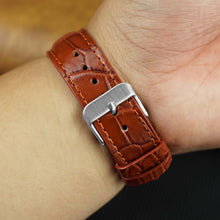 Light Brown Alligator Leather Watch Strap