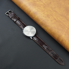 Dark brown Alligator Leather Watch Strap
