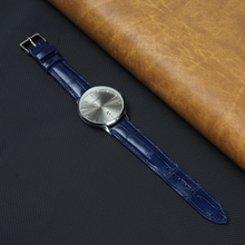 Navy Blue Alligator Leather Watch Strap