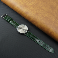 Green Alligator Leather Watch Band For Men