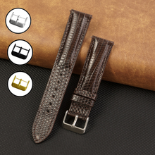 Dark Brown Lizard Leather Watch Strap DH-161