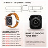 Tan Flat Ostrich Leather Band Compatible Apple Watch Iwatch 49mm Screen Protector Case Silver Adapter Replacement Strap For Smartwatch Series 7 8 Leather Handmade AW-182S-W-49MM