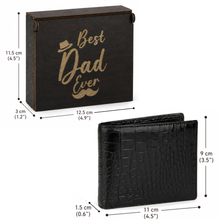 Personalized Alligator Leather Wallet – Custom Engraved Gift