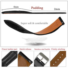 Black Alligator Leather Watch Strap