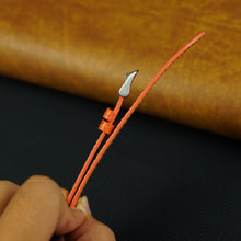Orange Lizard Leather Watch Strap Quick Release