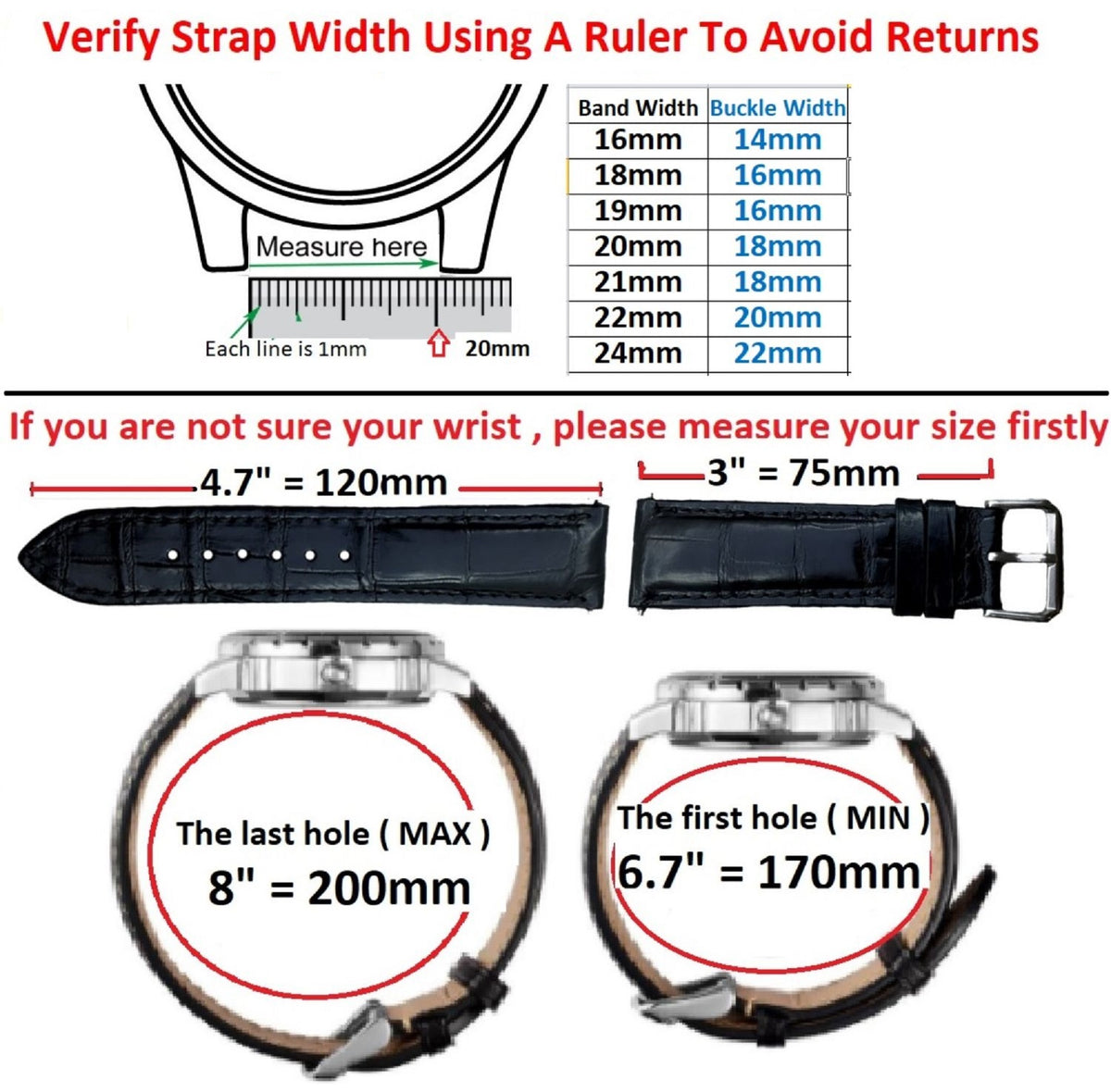 Orange Lizard Leather Watch Strap Quick Release