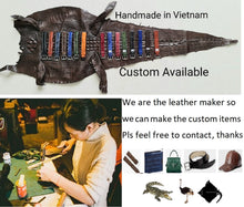 Orange Lizard Leather Watch Strap Quick Release