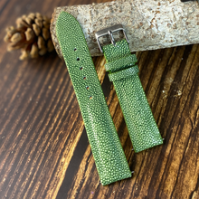 Green Stingray Leather Watch Band