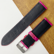 Pink Unique Texture Alligator Watch Band For Men 
