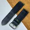 24mm Dark Green Unique Pattern Alligator Leather Watch Strap For Men DH-460CKV