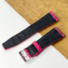 Pink Unique Texture Alligator Watch Band For Men 
