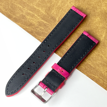 Pink Unique Pattern Alligator Leather Watch Band