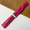 Pink Unique Texture Alligator Watch Band For Men