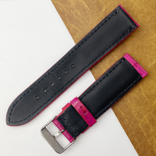 Pink Unique Texture Alligator Watch Band For Men 