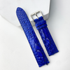 bllue alligator leather watch band