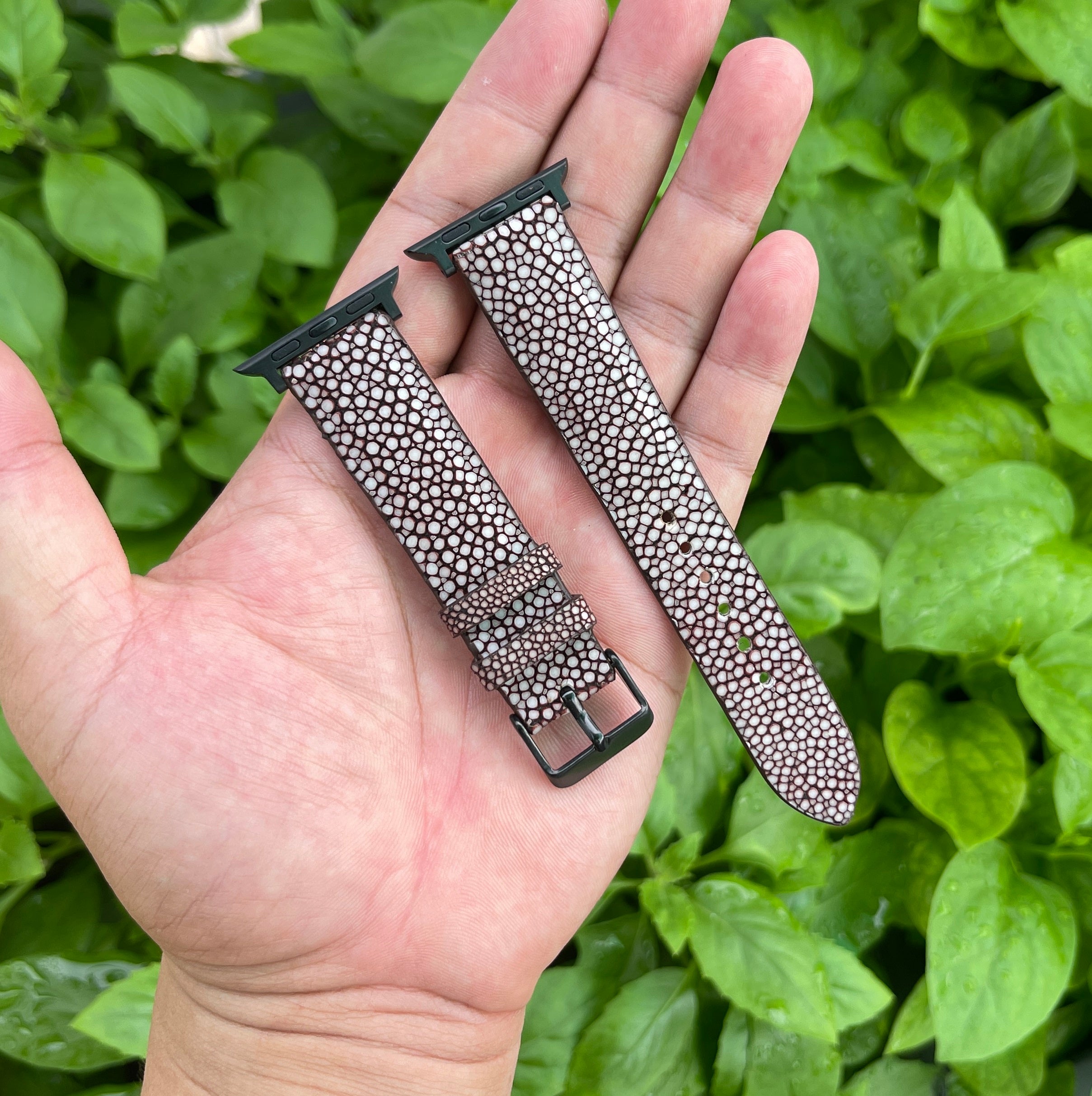 Brown Stingray Leather Strap for Apple Watch