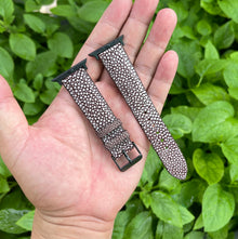 Brown Stingray Leather Strap for Apple Watch