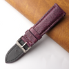 22mm Purple Unique Ostrich Leather Watch Band For Men | DH-170K