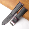 20mm Purple Unique Ostrich Leather Watch Band For Men | DH-170F
