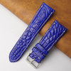 26mm Blue Unique Pattern Alligator Leather Watch Band For Men DH-159G