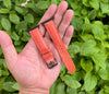 Orange Stingray Leather Watch Band Compatible with Apple Wa