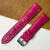 Pink Unique Texture Alligator Watch Band For Men