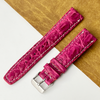 Pink Unique Texture Alligator Watch Band For Men 