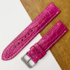 Pink Unique Texture Alligator Watch Band For Men 