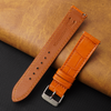 Flat Tan Alligator Leather Watch Band