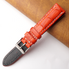 18mm Red Unique Alligator Leather Watch Band For Men | DH-204B