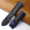 22mm Blue Unique Pattern Ostrich Leather Watch Band For Men DH-192B