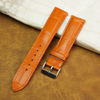 Orange Carrot Alligator Leather Watch Band