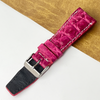 Pink Unique Texture Alligator Watch Band For Men 