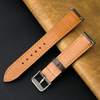 Dark Brown Genuine Ostrich Watch Strap Quick Release