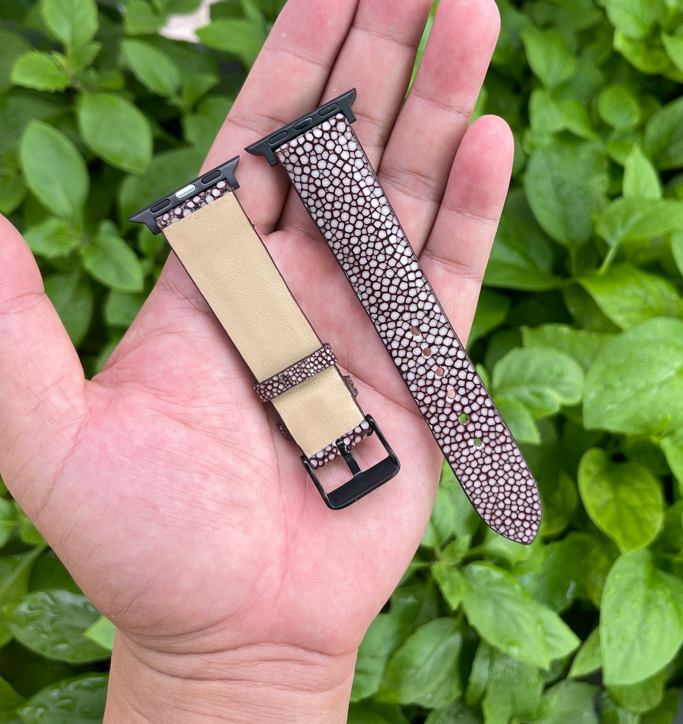 Brown Stingray Leather Strap for Apple Watch