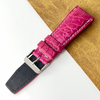 Pink Unique Texture Alligator Watch Band For Men 