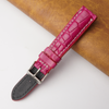 18mm Pink Unique Pattern Alligator Leather Watch Band For Men DH-226AD