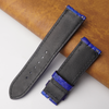 24mm Blue Unique Pattern Alligator Leather Watch Band For Men DH-50T