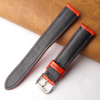 18mm Red Unique Alligator Leather Watch Band For Men | DH-204B