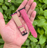 Pink Stingray Leather Strap for Apple Watch