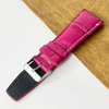 Pink Unique Texture Alligator Watch Band For Men 