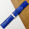 Blue Unique Texture Alligator Watch Band For Men 