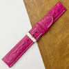 Pink Unique Texture Alligator Watch Band For Men 